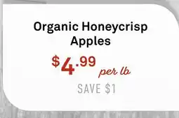 Standard Market Organic Honeycrisp Apples offer