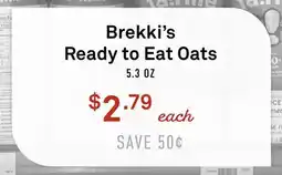Standard Market Brekki's Ready to Eat Oats offer