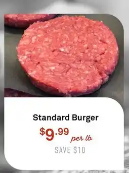 Standard Market Standard Burger offer