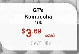 Standard Market GT's Kombucha offer