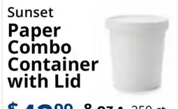 Restaurant Depot Sunset Paper Combo Container with Lid offer