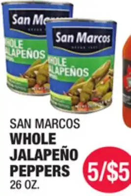 Carnicerias Jimenez SAN MARCOS WHOLE JALAPEÑO PEPPERS offer