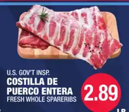 Carnicerias Jimenez U.S. GOV'T INSP. COSTILLA DE PUERCO ENTERA offer