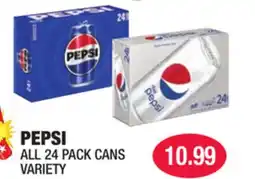 Carnicerias Jimenez PEPSI ALL 24 PACK CANS VARIETY offer