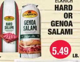 Carnicerias Jimenez ECKRICH HARD OR GENOA SALAMI offer