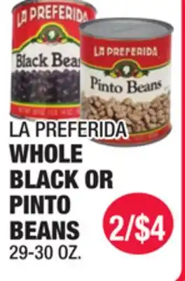 Carnicerias Jimenez LA PREFERIDA WHOLE BLACK OR PINTO BEANS offer