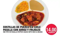 Carnicerias Jimenez RIB TIPS IN PASILLA PEPPER SAUCE WITH RICE & BEANS offer