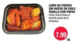 Carnicerias Jimenez PORK LOIN IN PASILLA PEPPER SAUCE WITH POTATOES offer