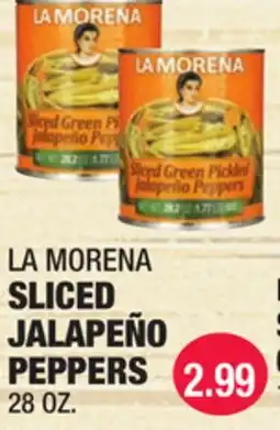 Carnicerias Jimenez LA MORENA SLICED JALAPEÑO PEPPERS offer