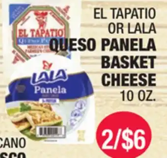 Carnicerias Jimenez EL TAPATIO OR LALA QUESO PANELA BASKET CHEESE offer