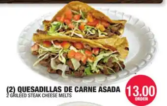 Carnicerias Jimenez (2) QUESADILLAS DE CARNE ASADA offer
