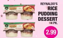 Carnicerias Jimenez REYNALDO'S RICE PUDDING DESSERT offer