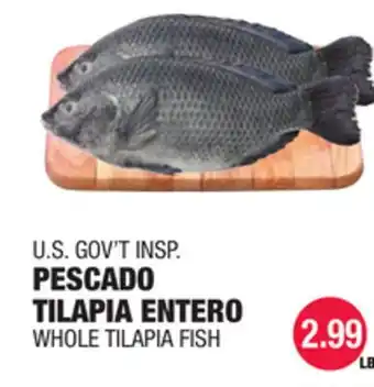 Carnicerias Jimenez U.S. GOV'T INSP. PESCADO TILAPIA ENTERO offer