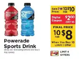 ShopRite Powerade Sports Drink offer