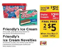 ShopRite Friendly's Ice Cream offer