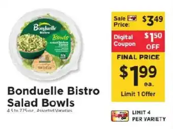 ShopRite Bonduelle Bistro Salad Bowls offer