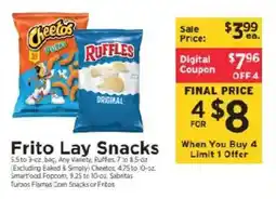 ShopRite Frito Lay Snacks offer