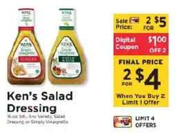 ShopRite Ken's Salad Dressing offer