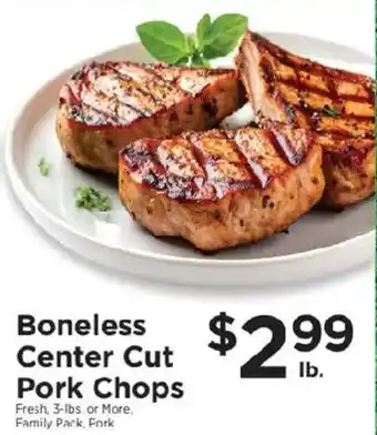 ShopRite Boneless Center Cut Pork Chops offer