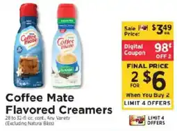 ShopRite Coffee Mate Flavored Creamers offer