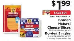 ShopRite Borden Natural Cheese Slices offer
