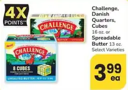 Albertsons Challenge, Danish Quarters, Cubes offer