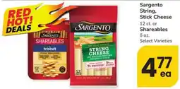 Albertsons Sargento String, Stick Cheese offer
