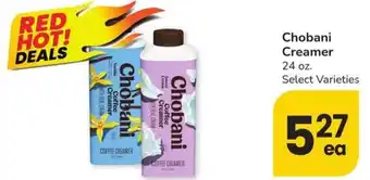 Albertsons Chobani Creamer offer