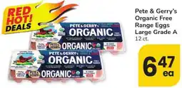 Albertsons Pete & Gerry's Organic Free Range Eggs Large Grade A offer
