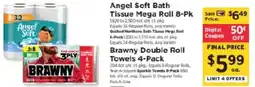ShopRite Angel Soft Bath Tissue Mega Roll offer