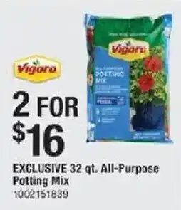 The Home Depot Exclusive all-purpose potting mix offer