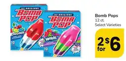 Albertsons Bomb Pops offer