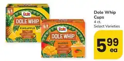 Albertsons Dole Whip Cups offer