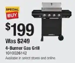The Home Depot 4-Burner Gas Grill offer