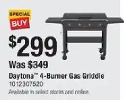 The Home Depot Daytona 4-Burner Gas Griddle offer