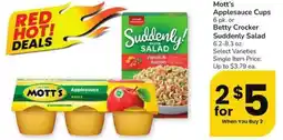 Albertsons Mott's Applesauce Cups offer
