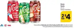 Albertsons Nixie Soda offer