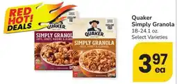 Albertsons Quaker Simply Granola offer