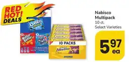 Albertsons Nabisco Multipack offer