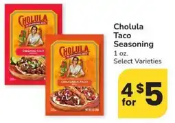 Albertsons Cholula Taco Seasoning offer
