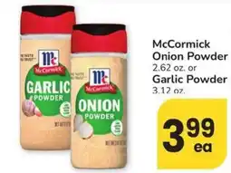 Albertsons McCormick Onion Powder offer