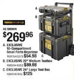 The Home Depot Exclusive 10-compartment small parts organizer offer