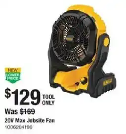 The Home Depot 20V Max Jobsite Fan offer