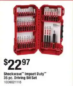 The Home Depot Shockwave Impact Duty 35 pc. Driving Bit Set offer