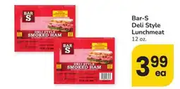 Albertsons Bar-S Deli Style Lunchmeat offer