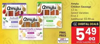 Albertsons Amylu Chicken Sausage offer