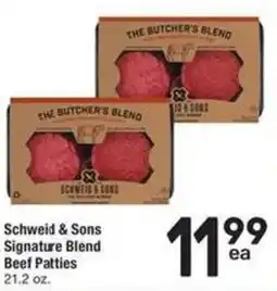 Albertsons Schweid & Sons Signature Blend Beef Patties offer