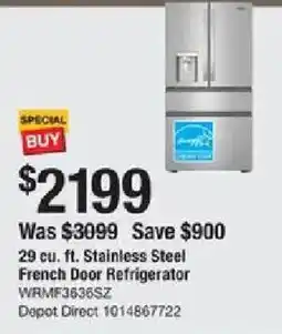 The Home Depot Stainless Steel French Door Refrigerator offer