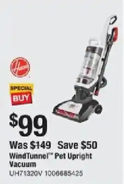 The Home Depot Wind Tunnel Pet Upright Vacuum offer