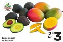 Albertsons Large Mangos or Avocados offer